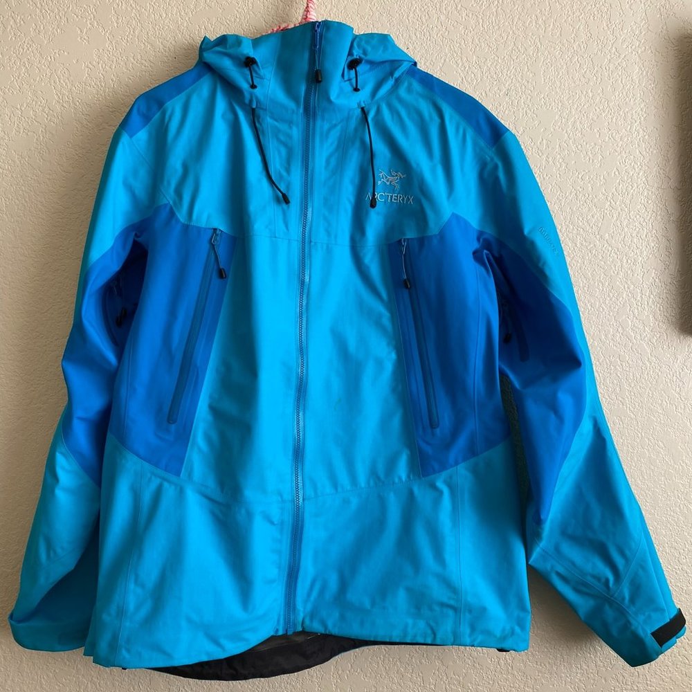 Arc'Teryx Rain Jacket Turquoise & Blue Large